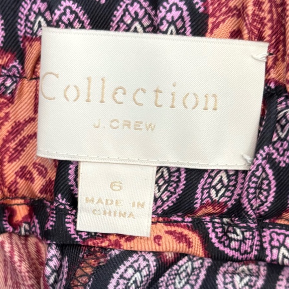 🐅 J.Crew Collection Silk “Roaming Tigers” Pants | Size 6 🐅 - Picture 5 of 6
